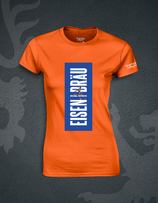 Eisen Brau Fitted Performance T-Shirt | Orange | Official Tartan Army Store