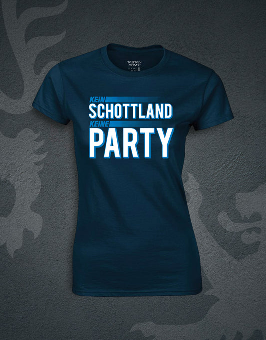 Kein Schottland Fitted T-Shirt | Navy | Official Tartan Army Store