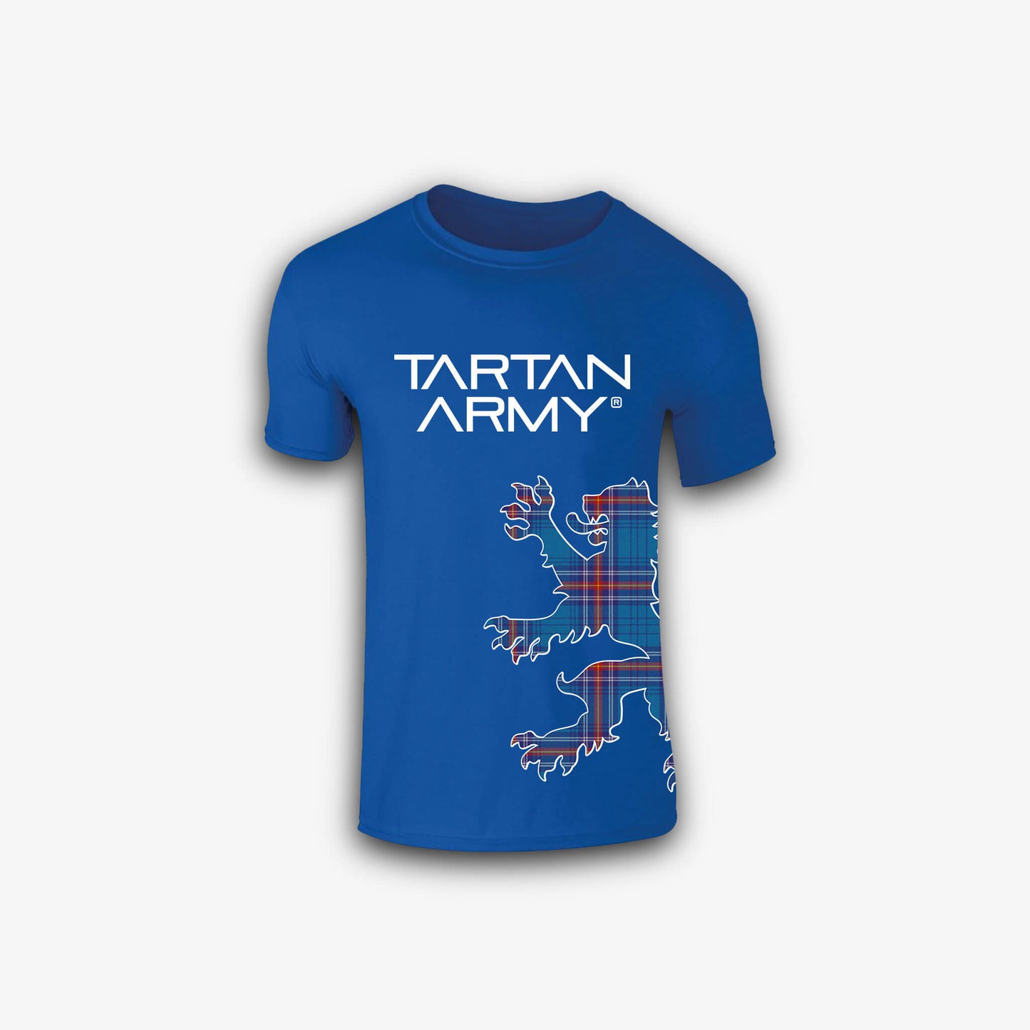 Kids Tartan Lion Rampant T-Shirt | Royal | Official Tartan Army Store