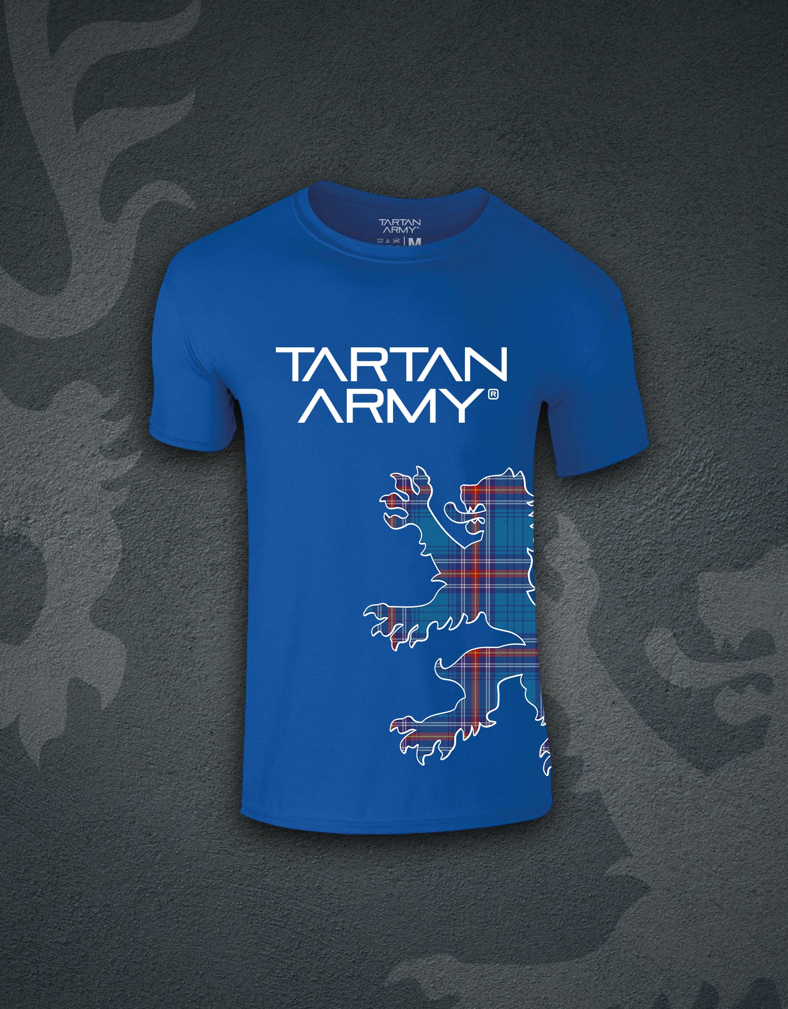 Kids Tartan Lion Rampant T-Shirt | Royal | Official Tartan Army Store