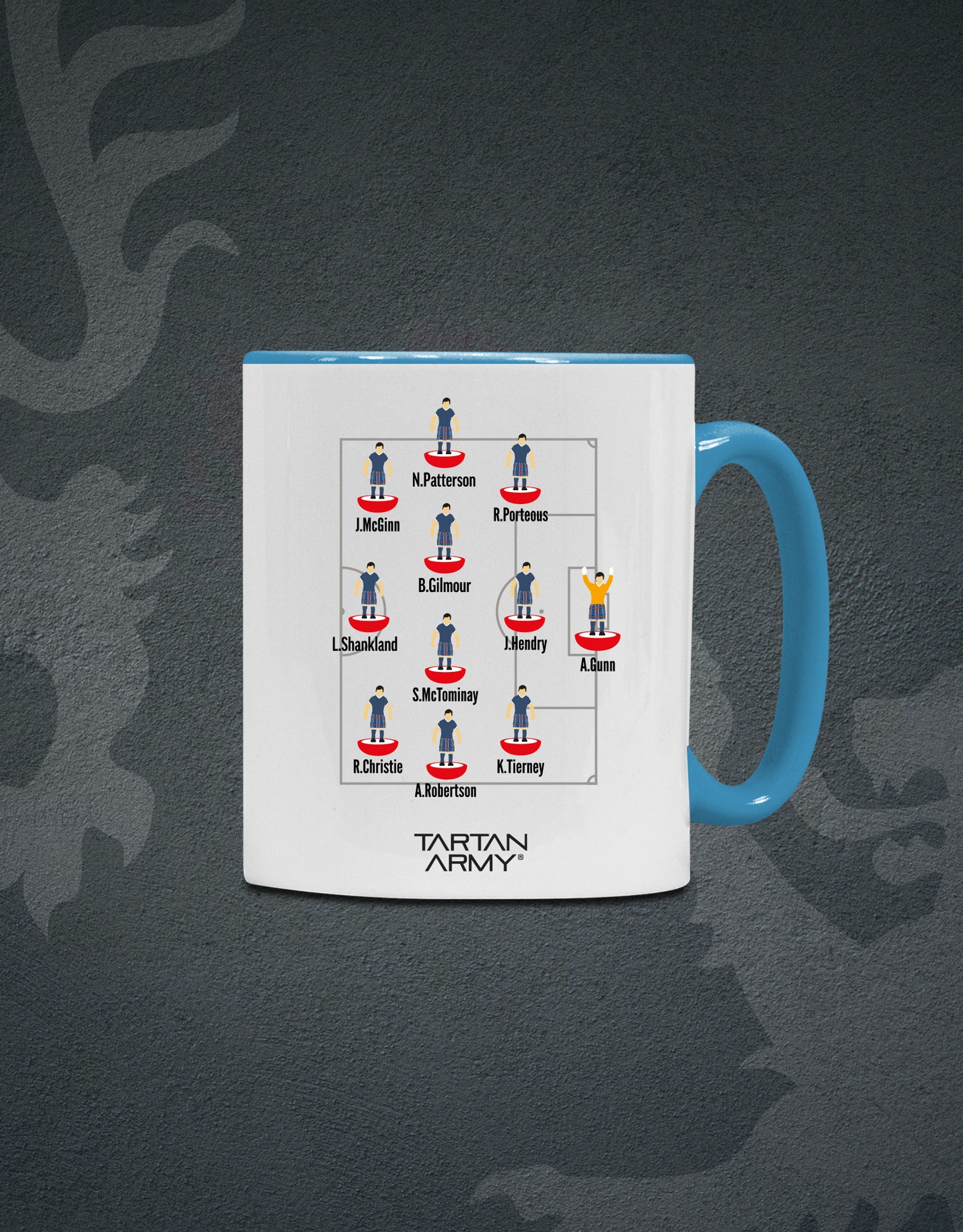 Subbuteo Contrast Ceramic Mug | White/Blue | Official Tartan Army Store