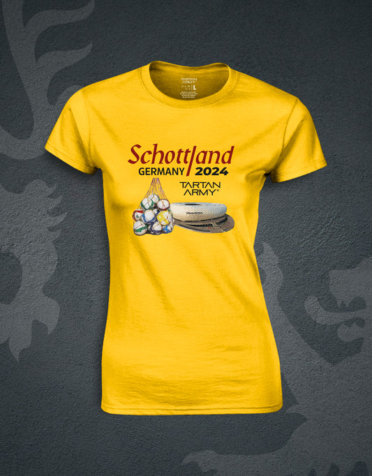 Schottland Tonic Fitted Performance T-Shirt | Yellow | Official Tartan Army Store