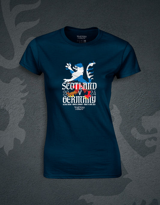 Scotland Germany Friendship Fitted T-Shirt