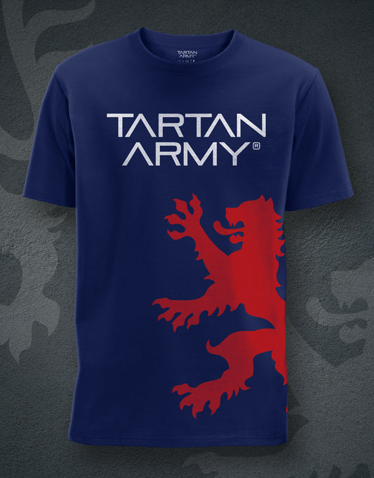 Lion Rampant T-Shirt | Navy | Official Tartan Army Store