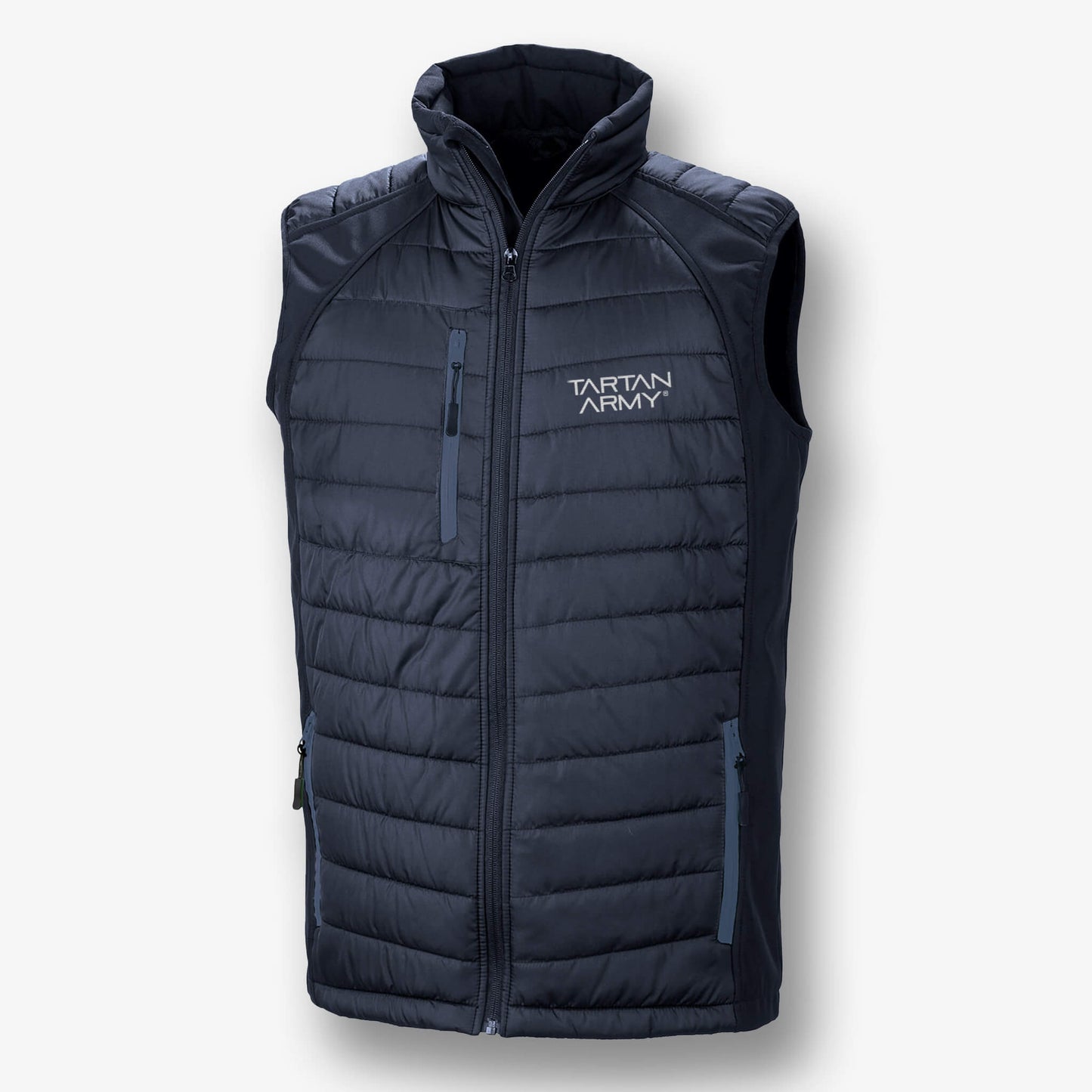 TA Embroidered Padded Softshell Gilet | Navy | Official Tartan Army Store