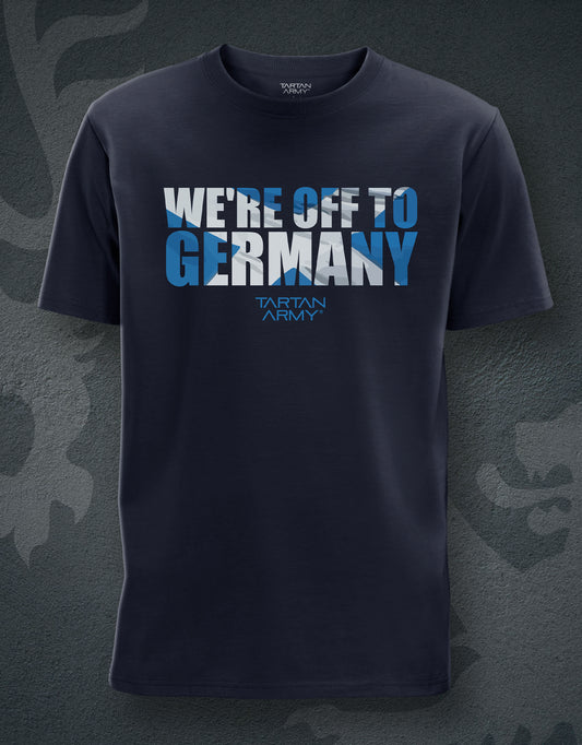We're Off To Germany T-Shirt | Official Tartan Army Store
