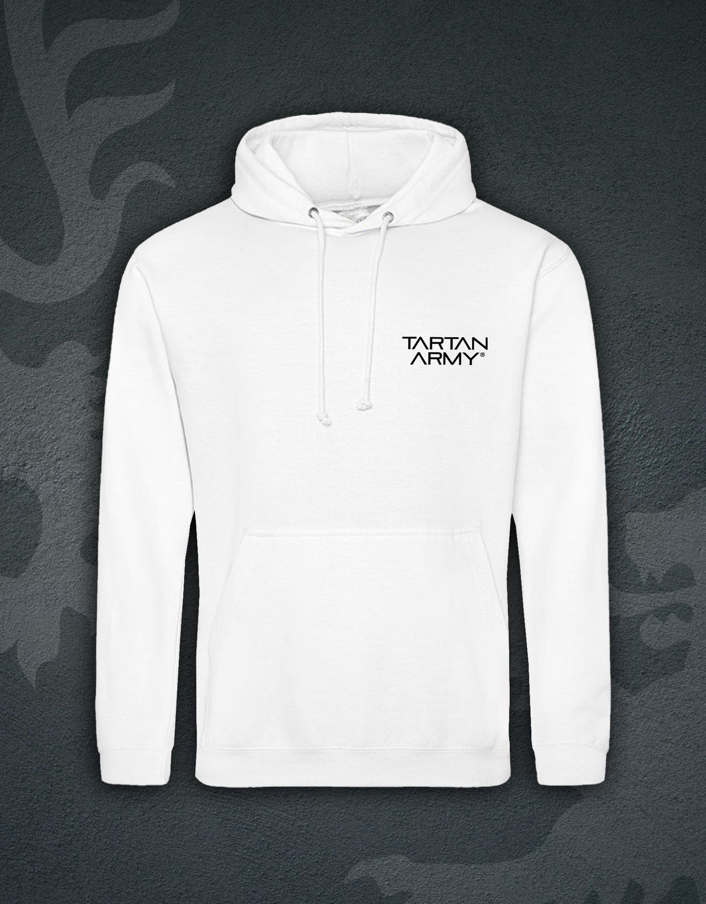 Wembly '77 Hoodie Hoodie | White | Front View | Official Tartan Army Store