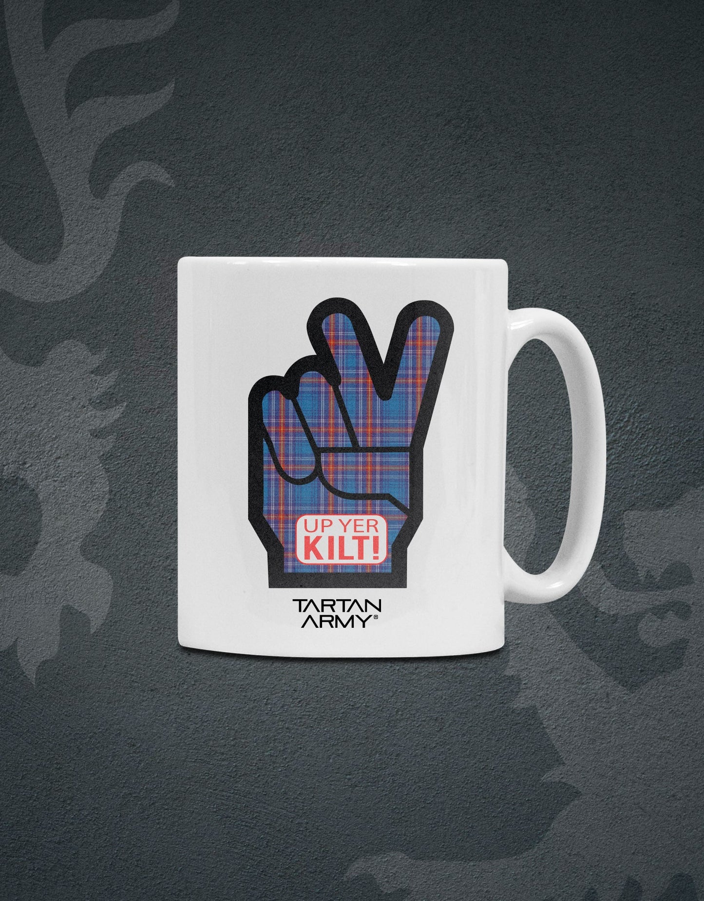 Up Yer Kilt Ceramic Mug | White | Official Tartan Army Store