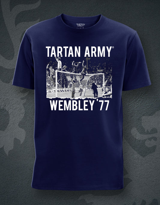 Wembly '77 T-Shirt | Navy | Official Tartan Army Store