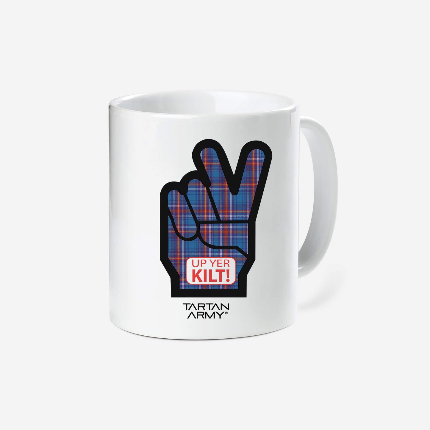 Up Yer Kilt Ceramic Mug | White | Official Tartan Army