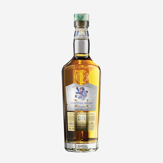 Image of Tartan Army Glen Garioch Whisky on grey background